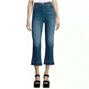 7 for All Mankind Women's Cropped Jo Wide leg flare jeans Size 26